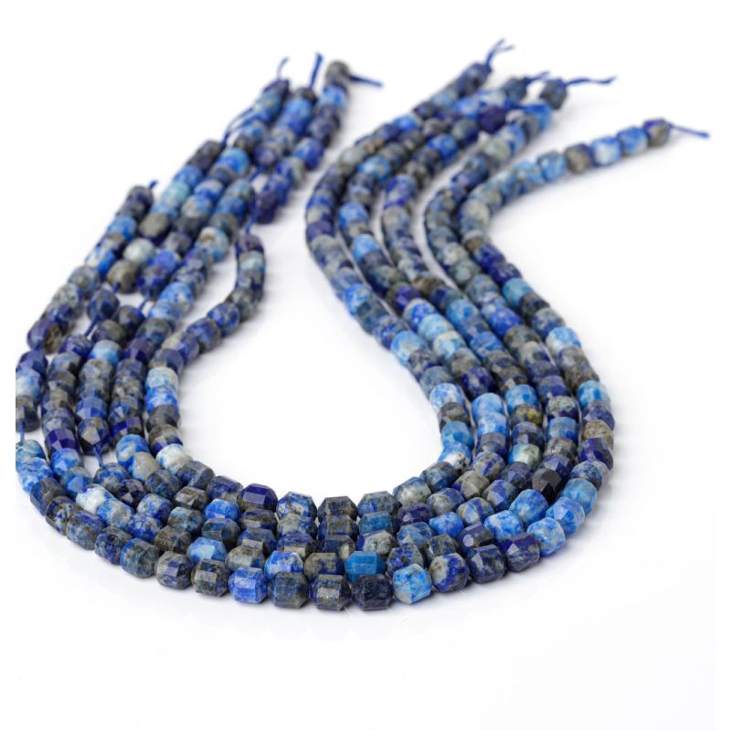 Lapis lazuli butoiase fatetate 6 mm I Magazinuldepietre.ro
