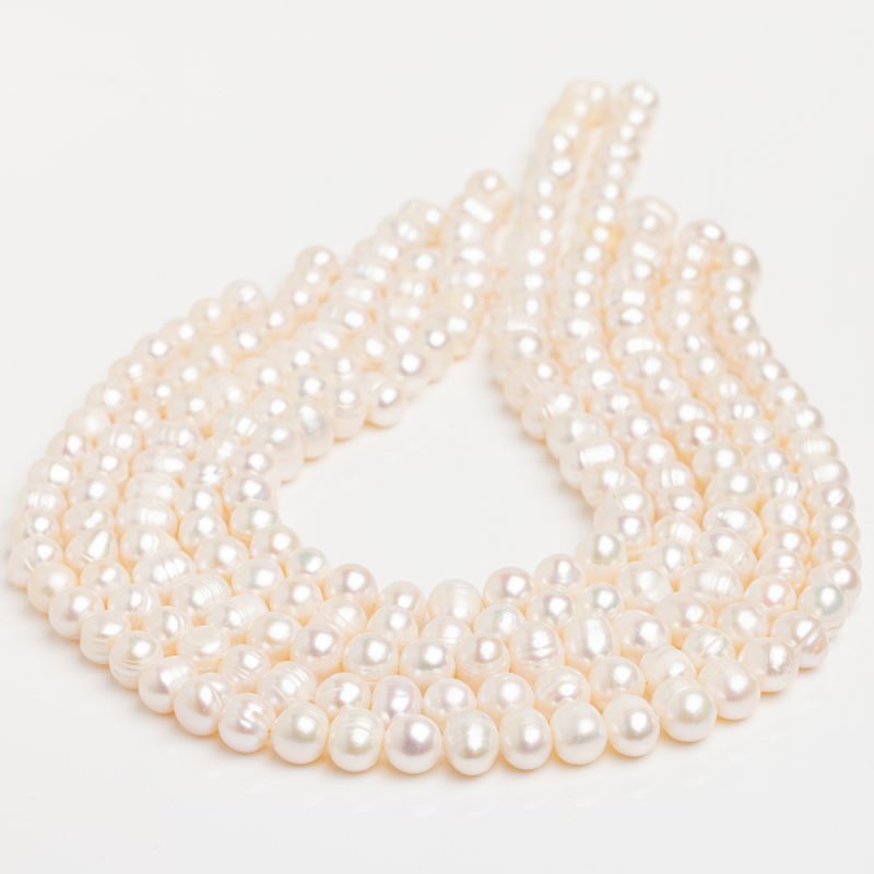 Pietre Semipretioase - Perle de cultura alb 8-10 mm