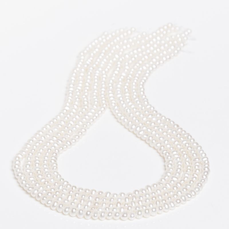Pietre Semipretioase - Perle de cultura alb 3-4 mm