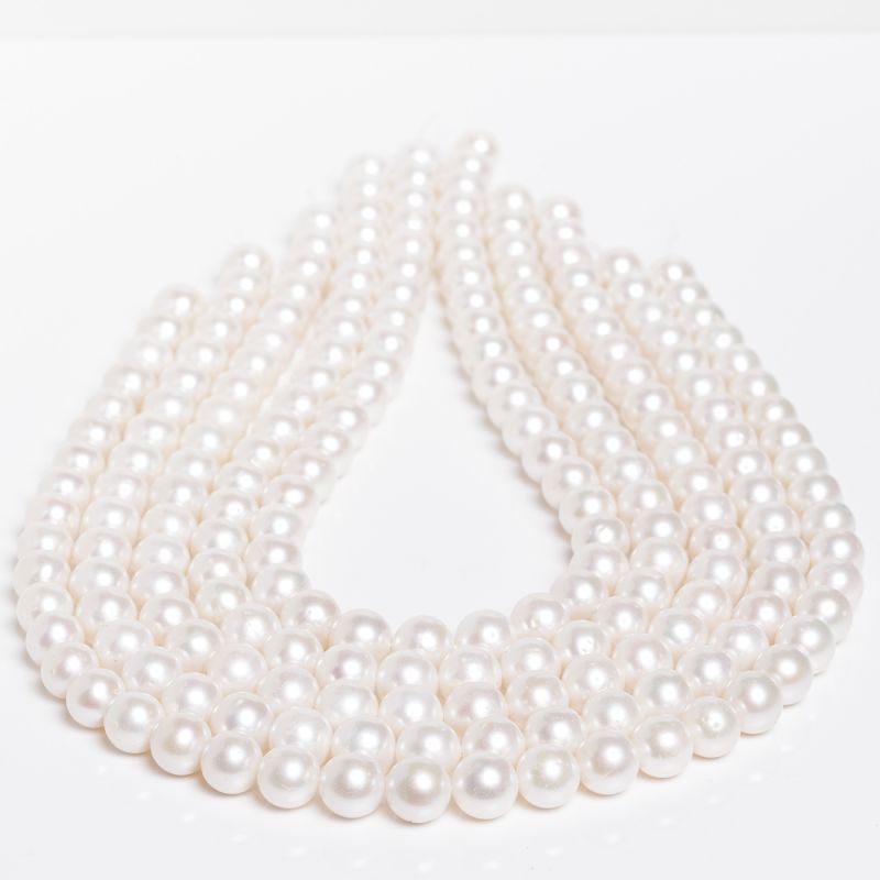 Pietre Semipretioase - Perle de cultura alb 10-11 mm V1