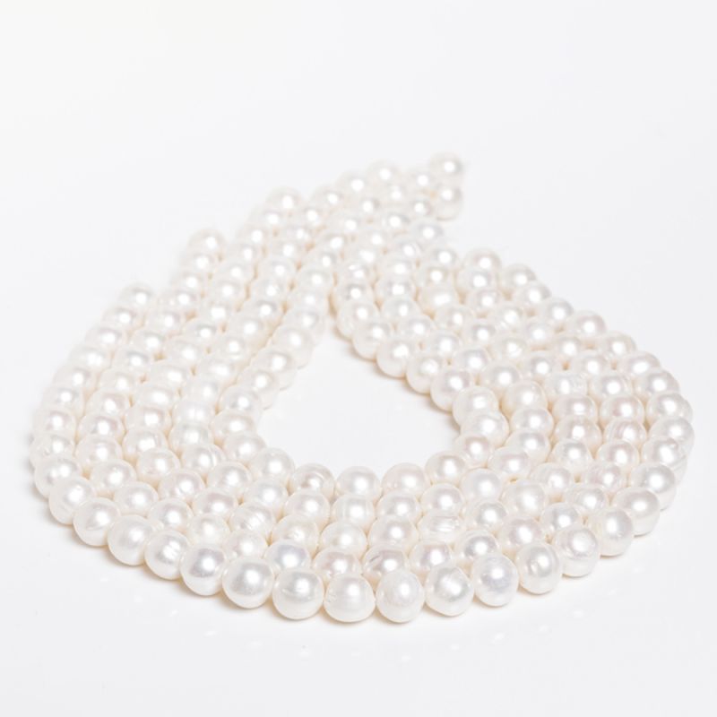 Pietre Semipretioase - Perle de cultura alb 11-12 mm V3
