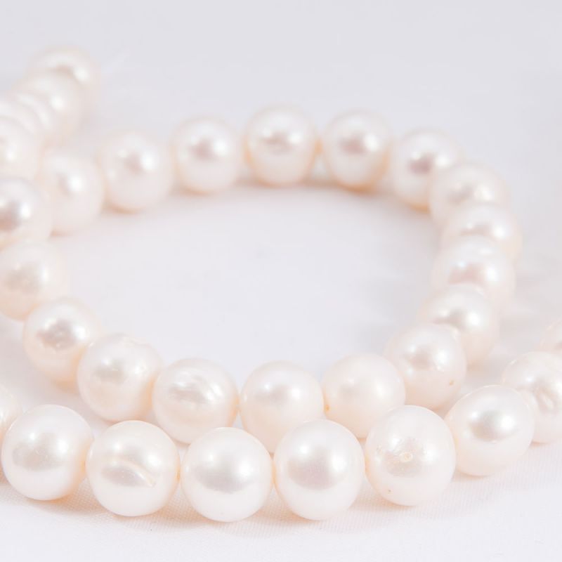 Perle de cultura alb 9-10 mm I Magazinuldepietre.ro - magazinuldepietre.ro