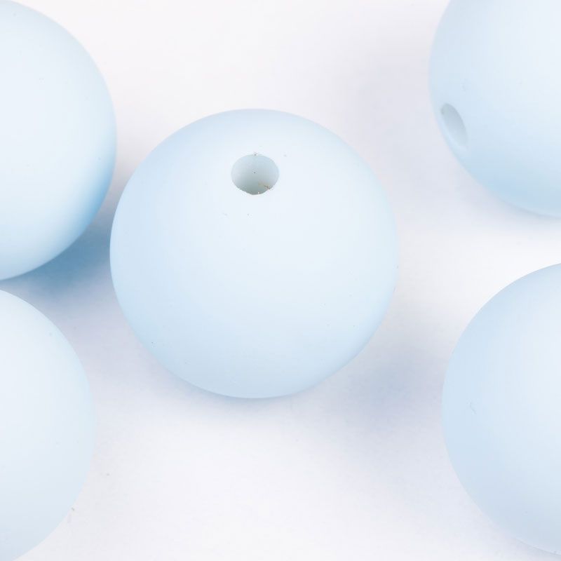 Silicon bleu sfera 20 mm - 5 buc - magazinuldepietre.ro