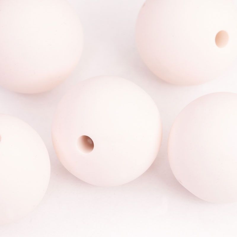 Black Friday - Reduceri Silicon roz pal sfera 18 mm - 5 buc Promotie - magazinuldepietre.ro