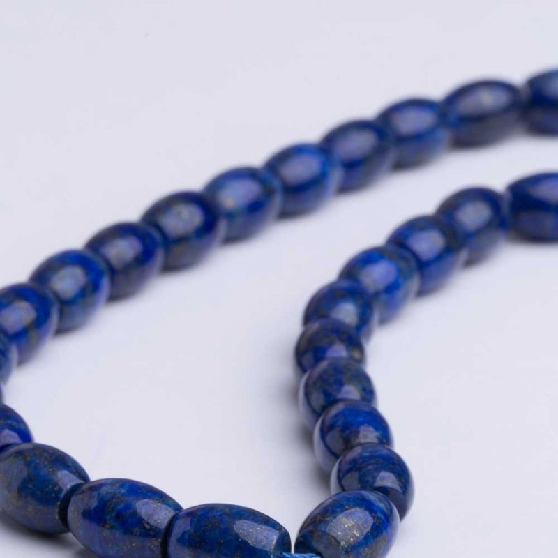 Lapis lazuli tuburi bombate 9x11 mm I Magazinuldepietre.ro - magazinuldepietre.ro