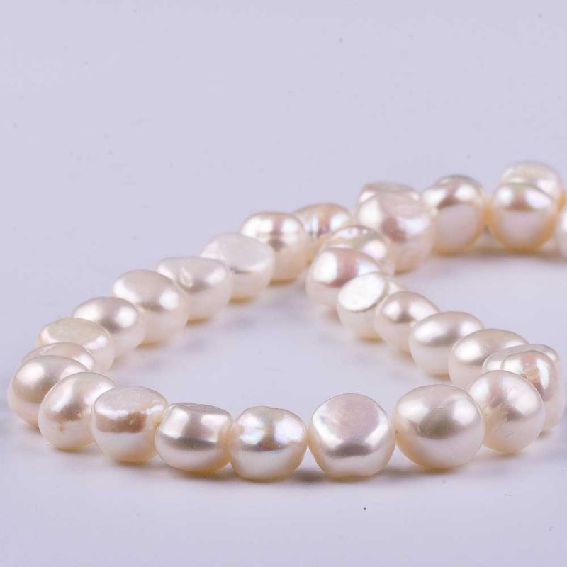 Perle de cultura alb forme neregulate 10 mm I Magazinuldepietre.ro - magazinuldepietre.ro