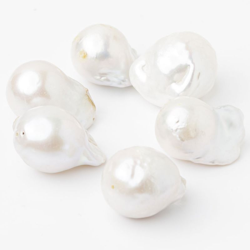 Perle de cultura baroc alb 16-25 mm - magazinuldepietre.ro