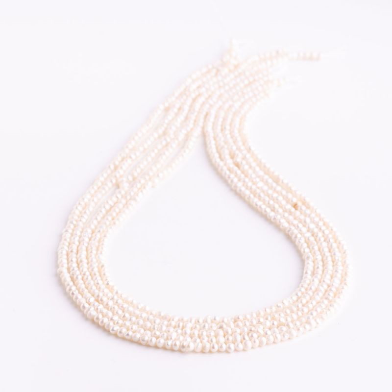 Perle de cultura alb 2-3 mm - magazinuldepietre.ro