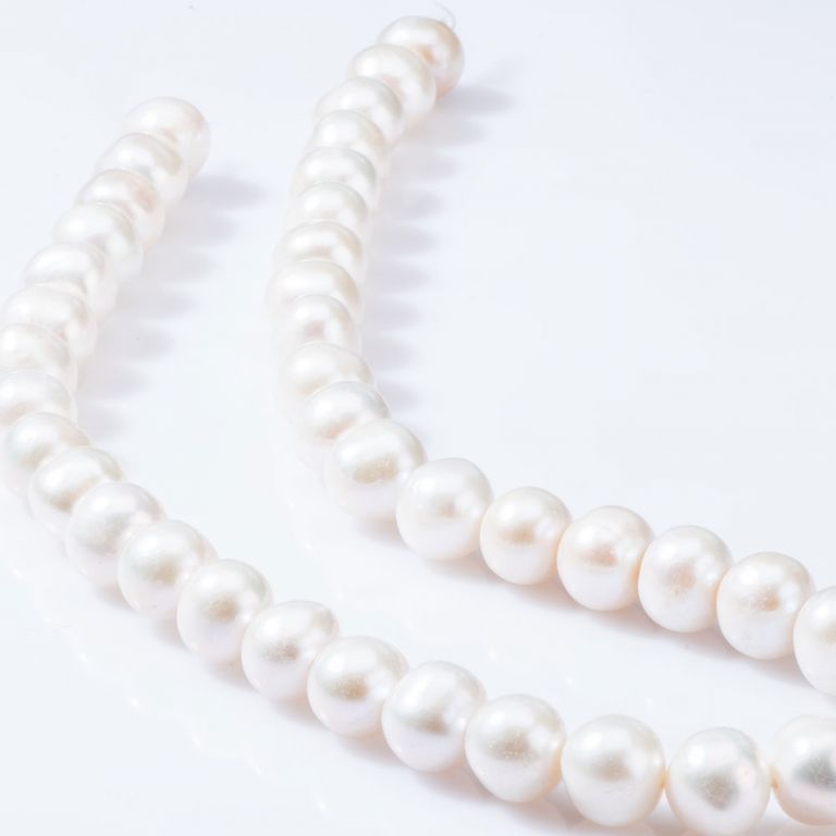 Perle de cultura alb 10-11 mm I Magazinuldepietre.ro - magazinuldepietre.ro