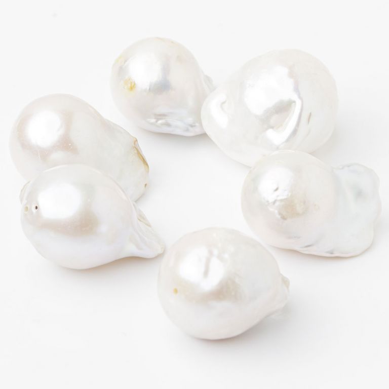 Perle de cultura baroc alb 16-25 mm I Magazinuldepietre.ro - magazinuldepietre.ro